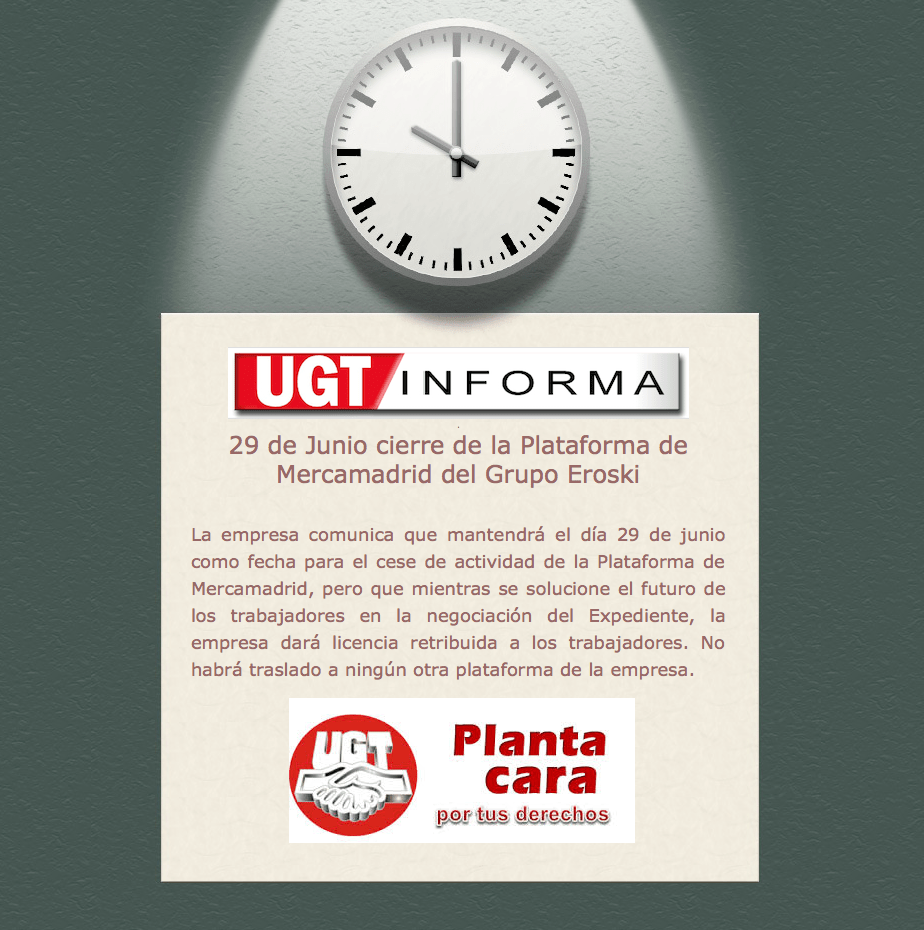 Cierre Eroski Mercamadrid