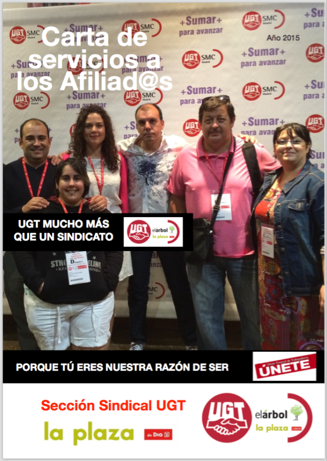 Carta de Servicios a los afiliad@s de UGT