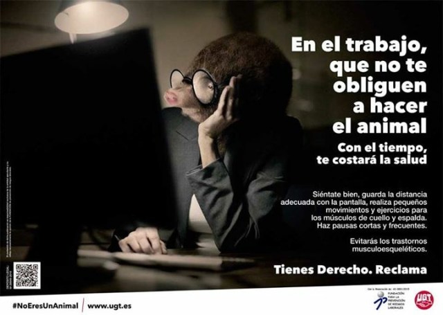 En el trabajo que no te obliguen hacer el animal.