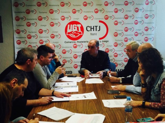 Reunión de Secciones Sindicales para la preparación de la Plataforma del Convenio Colectivo de Comercio Alimentación de la Comunidad de Madrid.