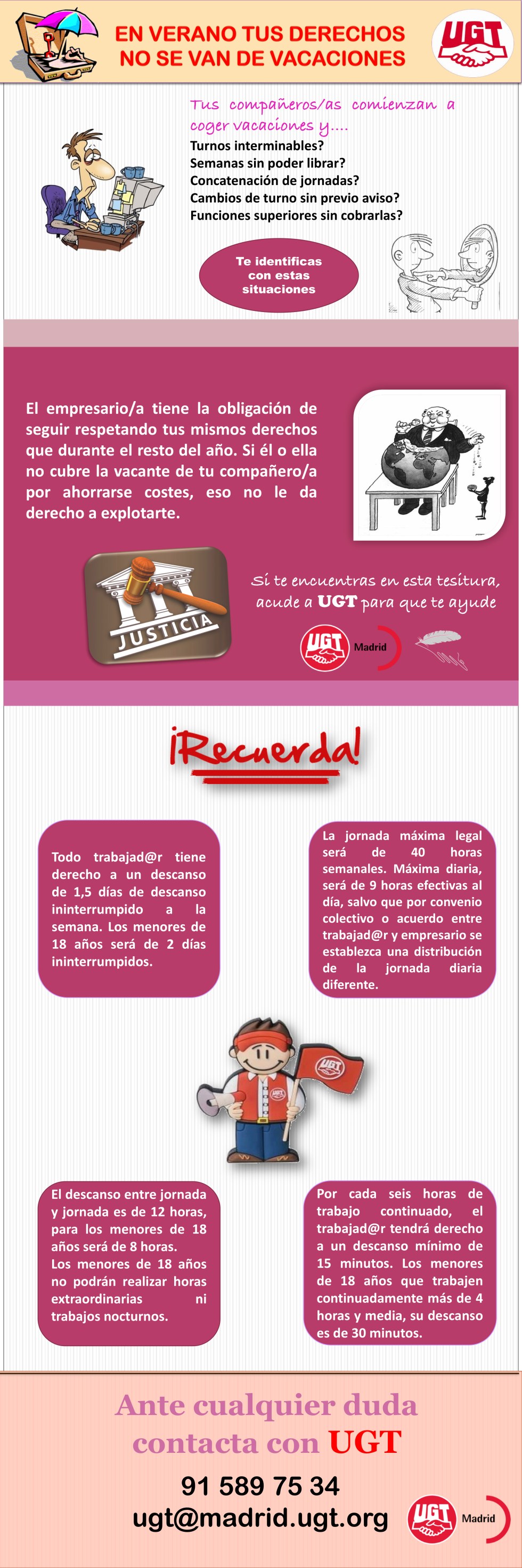 EN VERANO TUS DERECHOS NO SE VAN DE VACACIONES