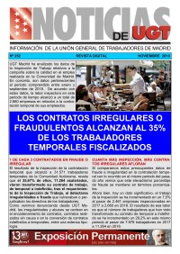 1 DE CADA 3 CONTRATADOS EN FRAUDE O IRREGULAR