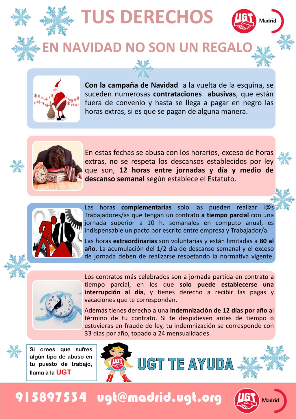 TUS DERECHOS EN NAVIDAD NO SON UN REGALO