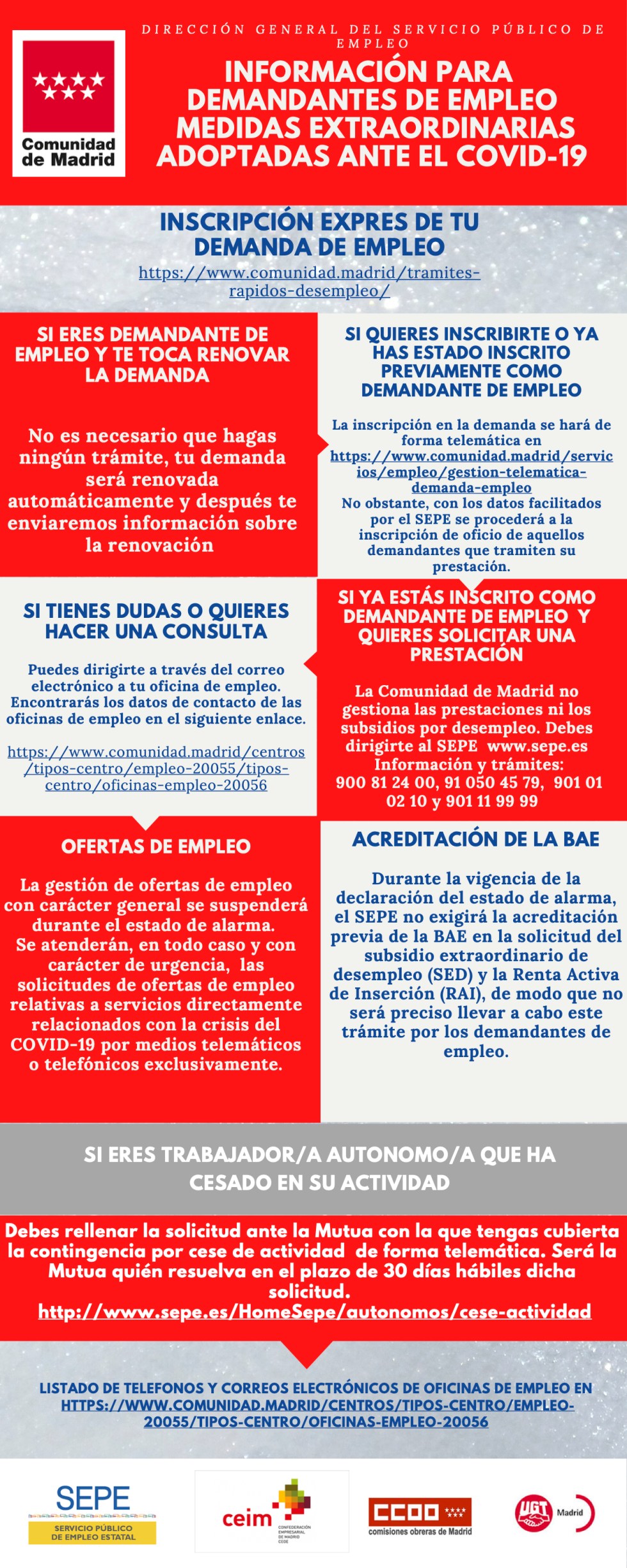 INFORMACIÓN PARA DEMANDANTES DE EMPLEO ANTE EL COVID-19 (1)
