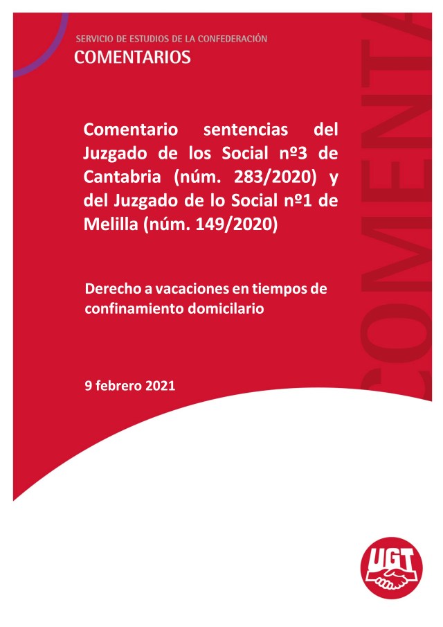 DERECHO A VACACIONES EN TIEMPOS DE CONFINAMIENTO DOMICILIARIO