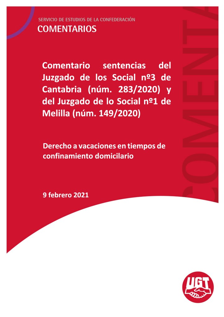 DERECHO A VACACIONES EN TIEMPOS DE CONFINAMIENTO DOMICILIARIO