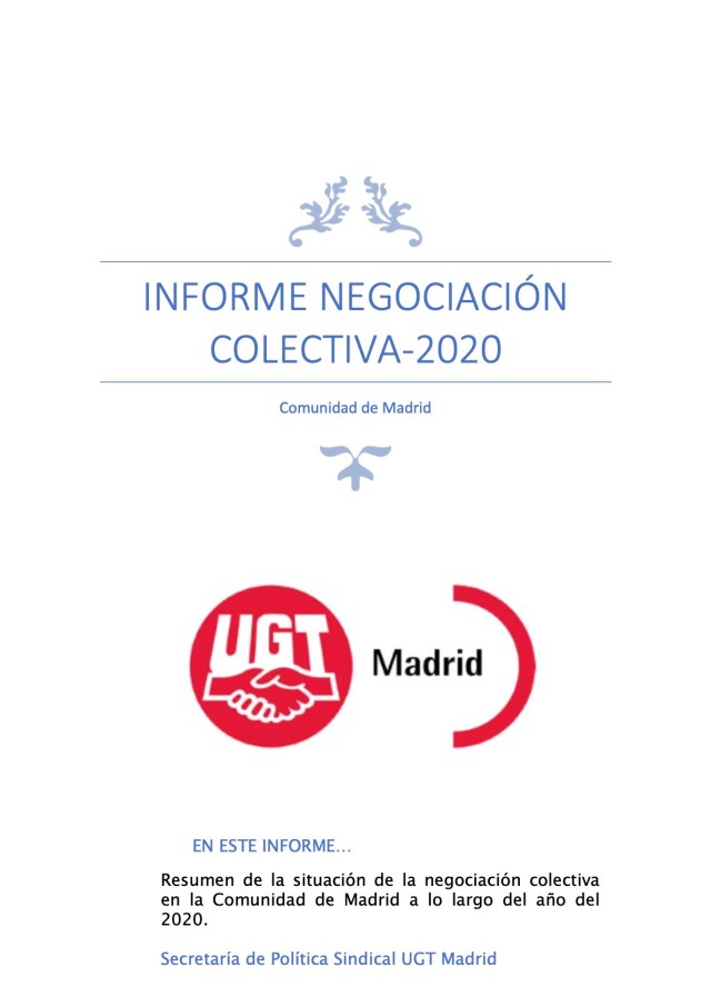 Informe Negociación Colectiva Año 2020