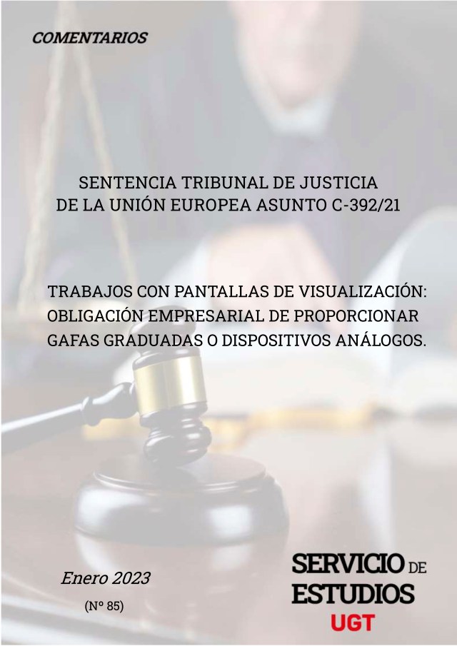 Comentario Sentencia STJUE gafas