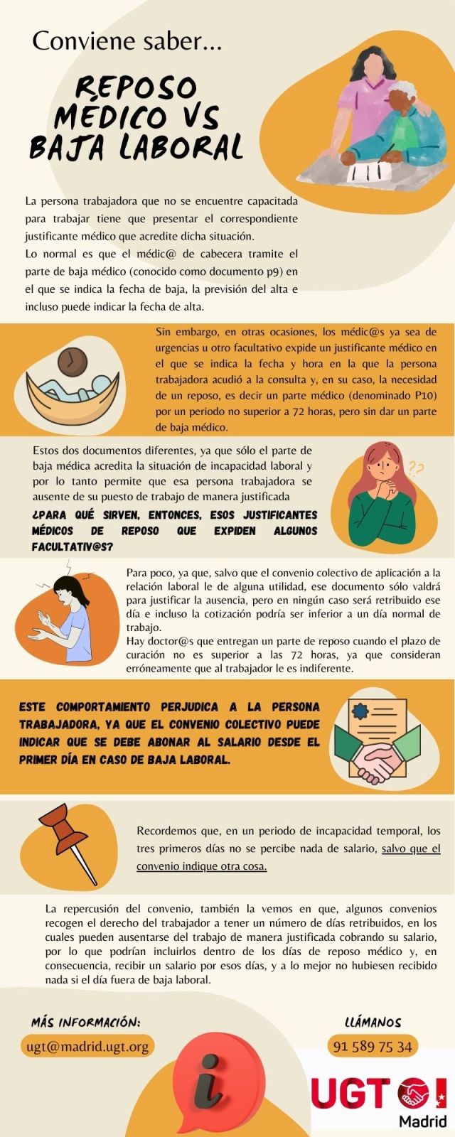 Conviene saber... REPOSO MÉDICO VS BAJA LABORAL