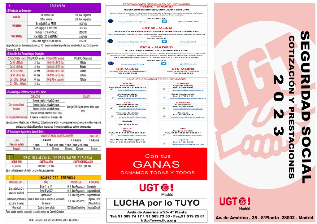 Seguridad Social, Cotización y Prestaciones 2023