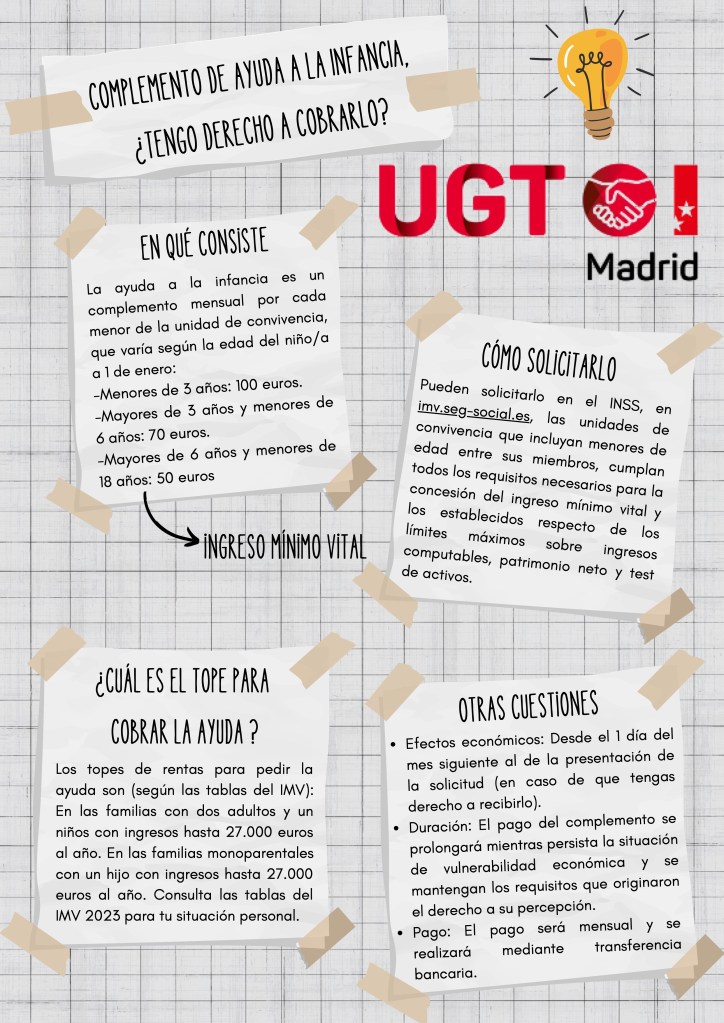 COMPLEMENTO DE AYUDA A LA INFANCIA, ¿TENGO DERECHO A COBRARLO?