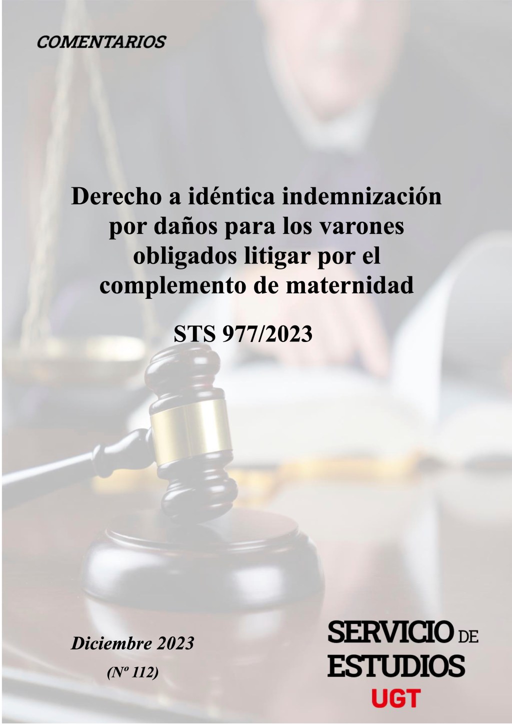 Indemnización por daños para los varones por el complemento de maternidad